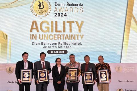 dustrial Estate with The Best Investment Realization and Fostering The Growth of The New Industrial Sector" at the Bisnis Indonesia Awards 2024